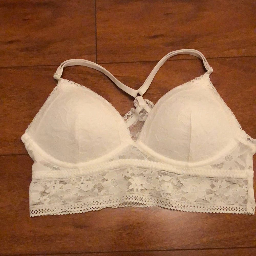 Victoria’s Secret white lace bralette
